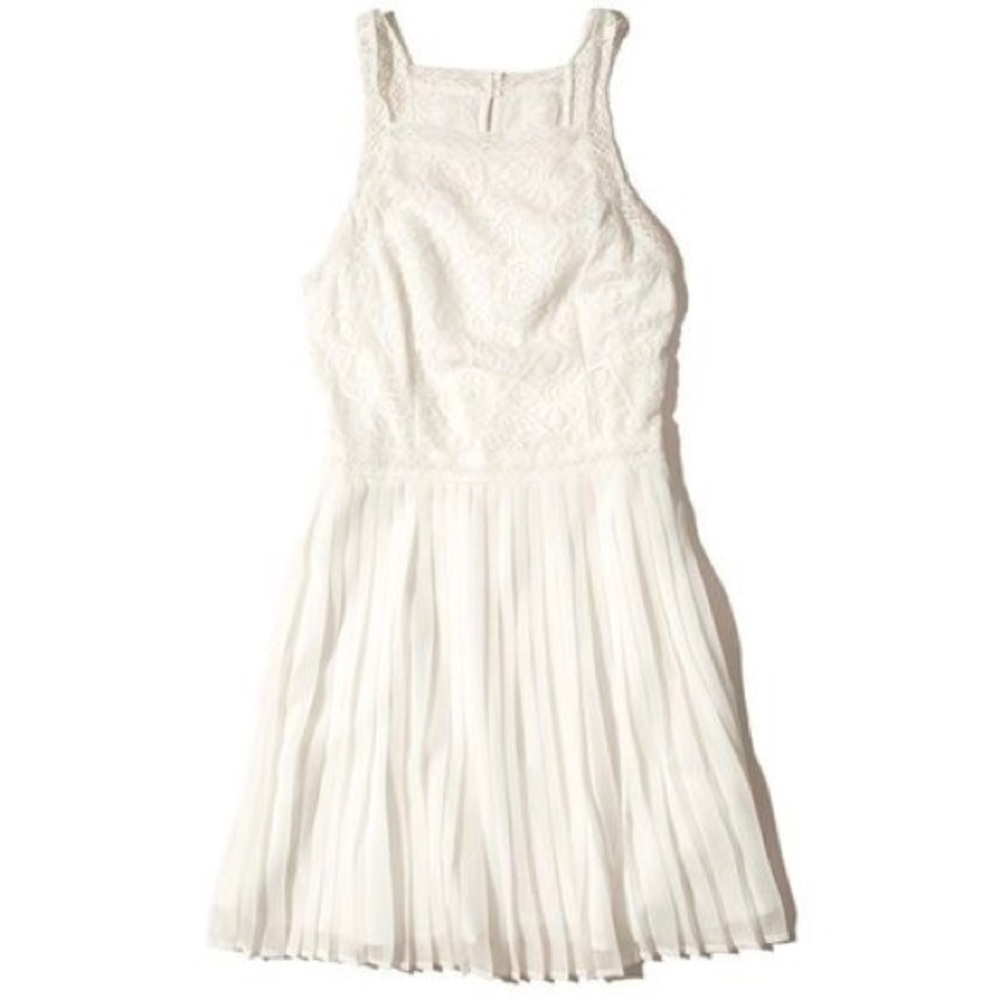 Hollister Lace Fit and Flare Dress in Creme - Picture 1 of 1